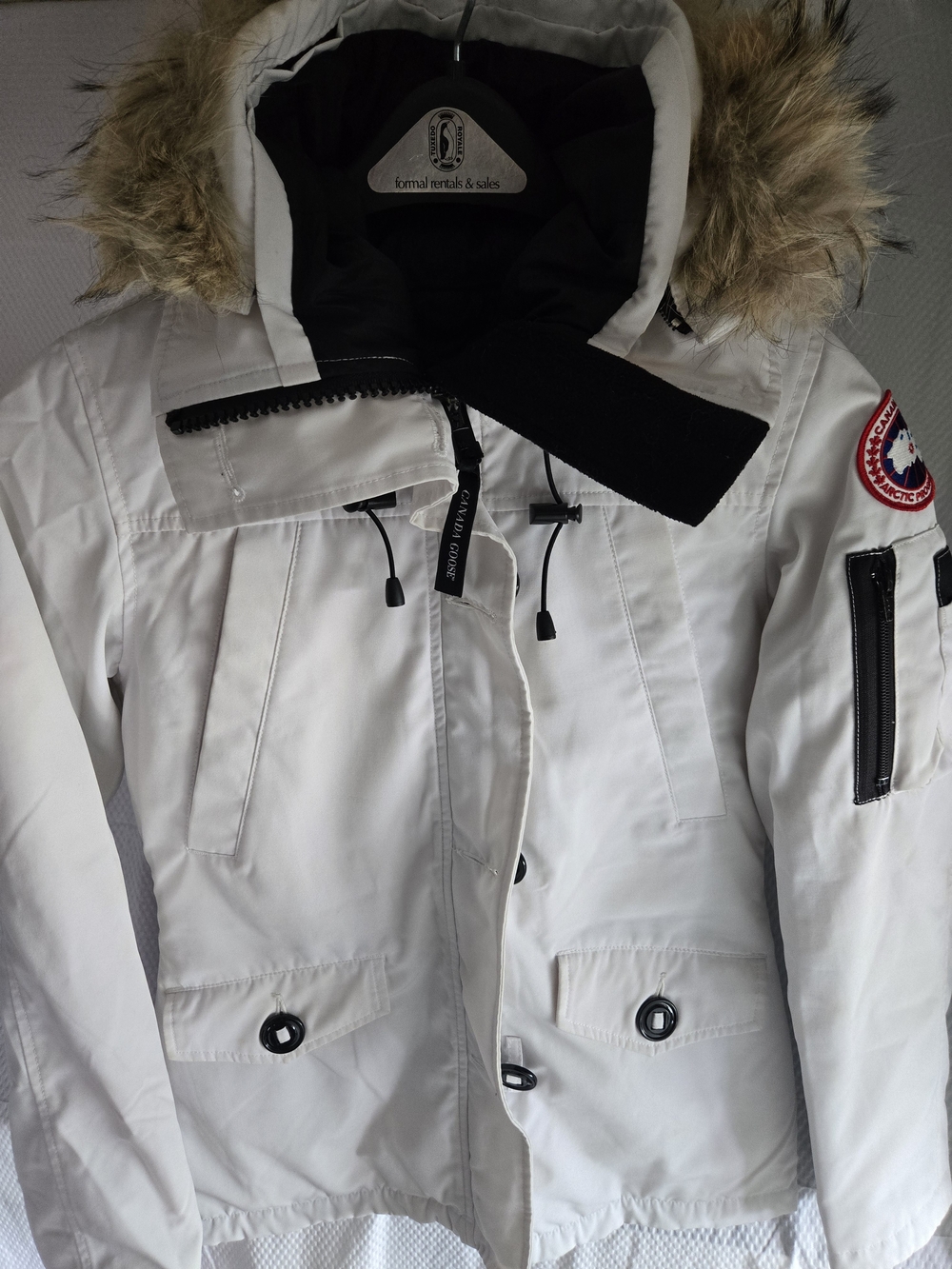 Canada Goose Langford Parka Heritage Men Small XS Authentic White